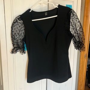 Shein puff tulle sleeve